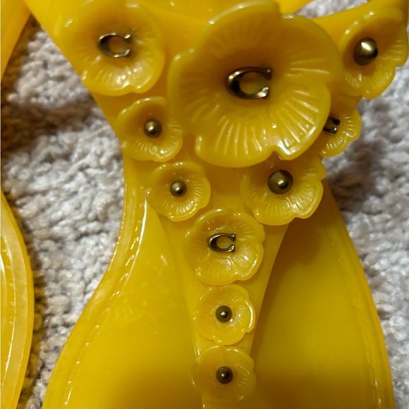 New Coach Tea Rose Jelly Sandals - Picture 7 of 7